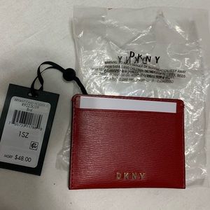 DKNY Red Card Holder Wallet